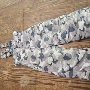 Pulse Kids Camo Snow Pants - Gray and Black